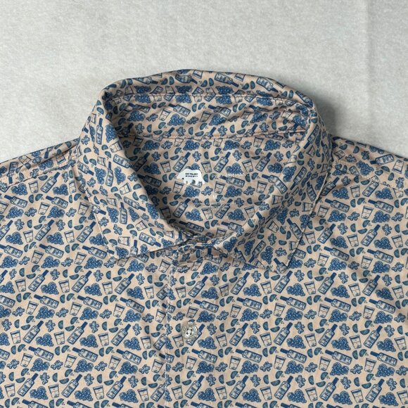 Onward Reserve Cocktails & Golf Men's Size Med Polo Shirt Performance Stretch - Picture 1 of 7